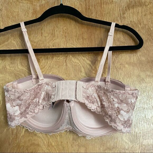 Adore Me Push Up Pink Lace Bra/Bralette - Picture 9 of 12